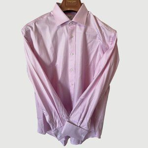 Luxury Business ta Business 100% Egyptian Cotton Dress Shirt Size 17.75, 36/37